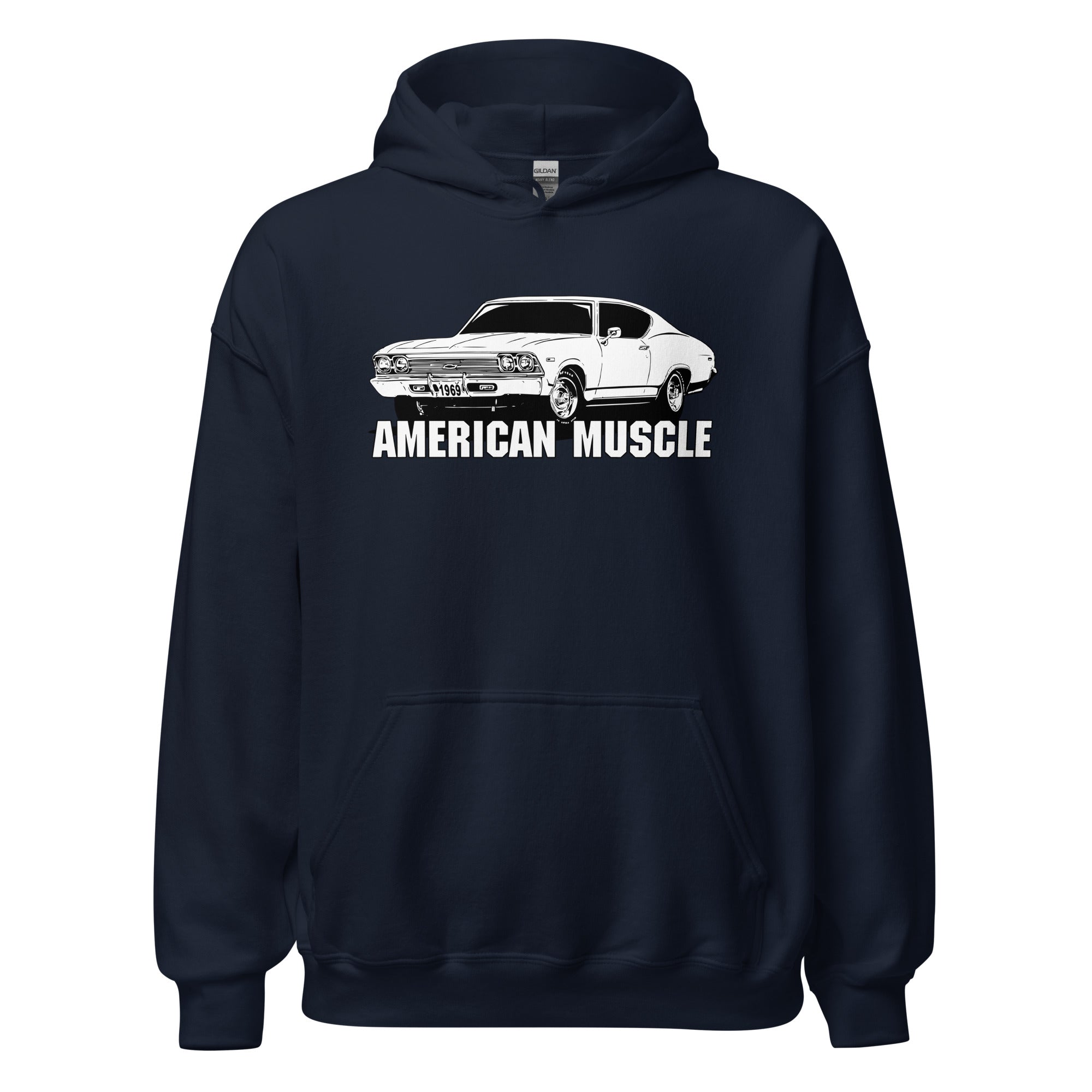 1969 Chevelle Car Hoodie, American Muscle Car Sweatshirt