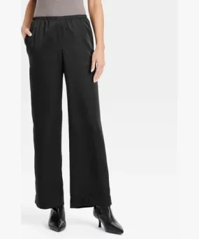 A New Day Women's Mid-Rise Straight Leg Satin Pull-On Pants