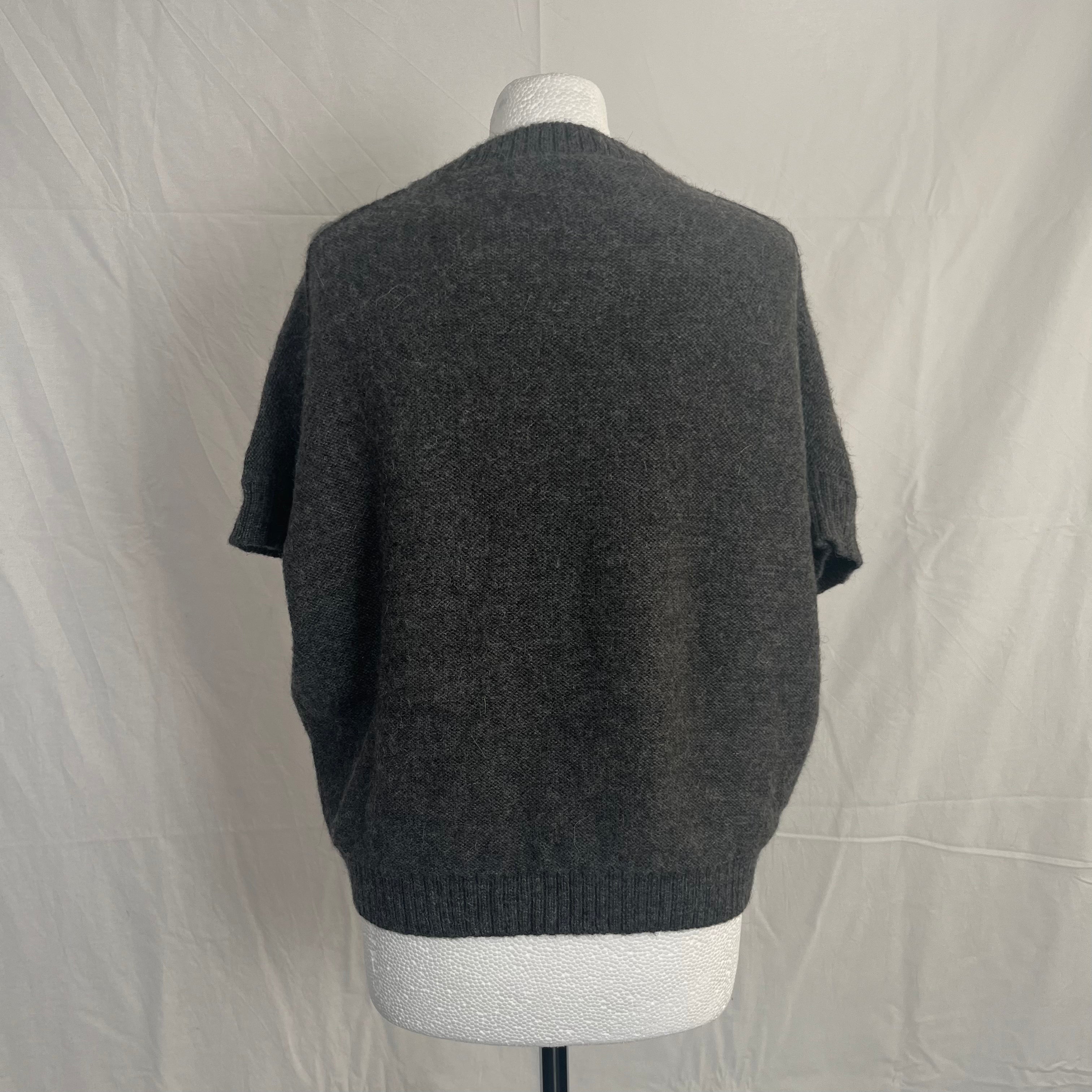 Aiayu Brand New 300 Grey Bolivian Baby Llama Wool Sweater M