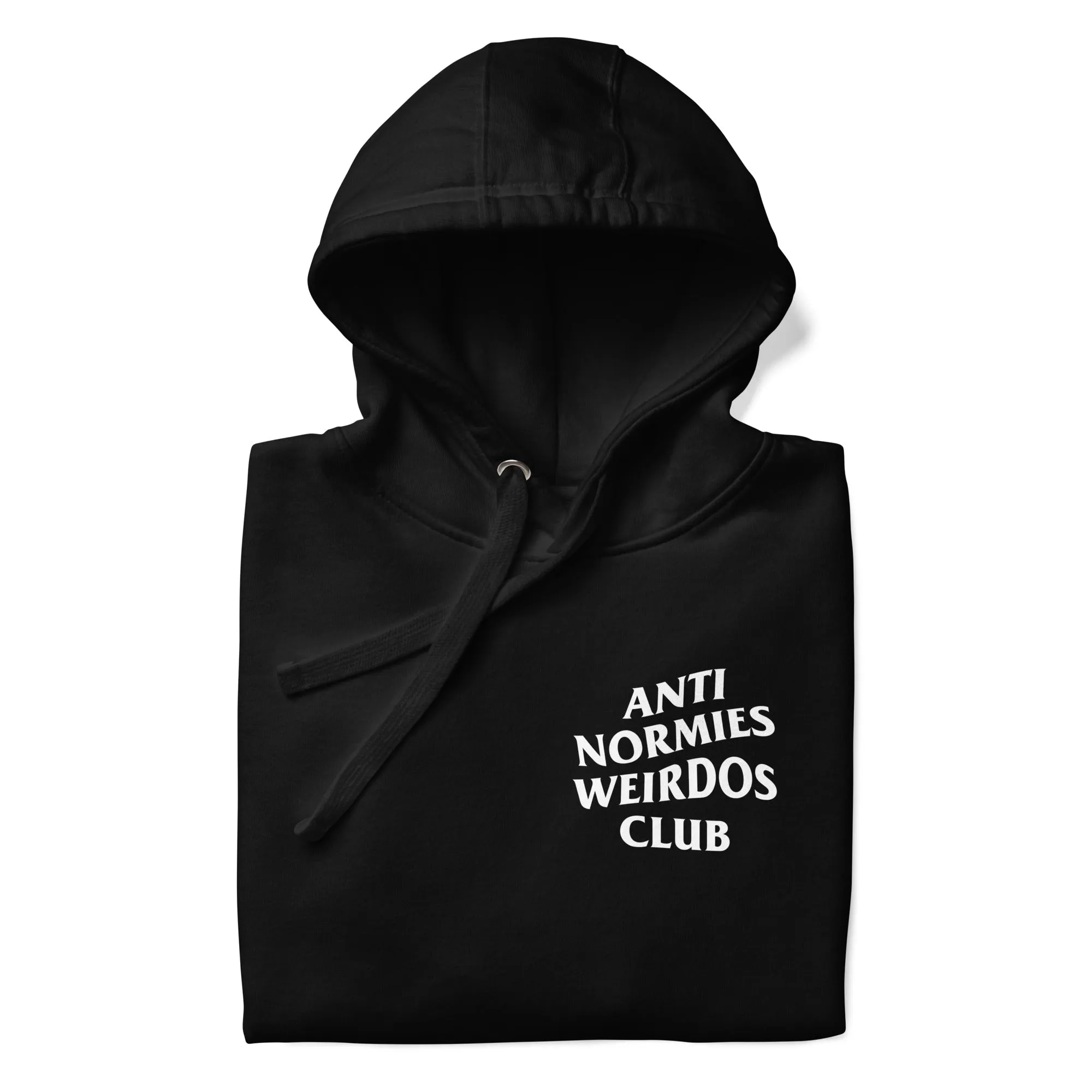 Anti Normies Weirdos Club Hoodie | Black