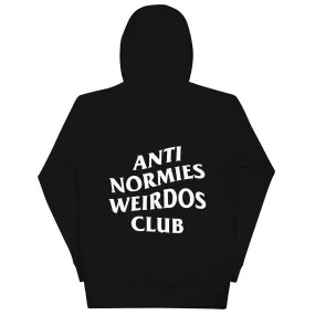 Anti Normies Weirdos Club Hoodie | Black