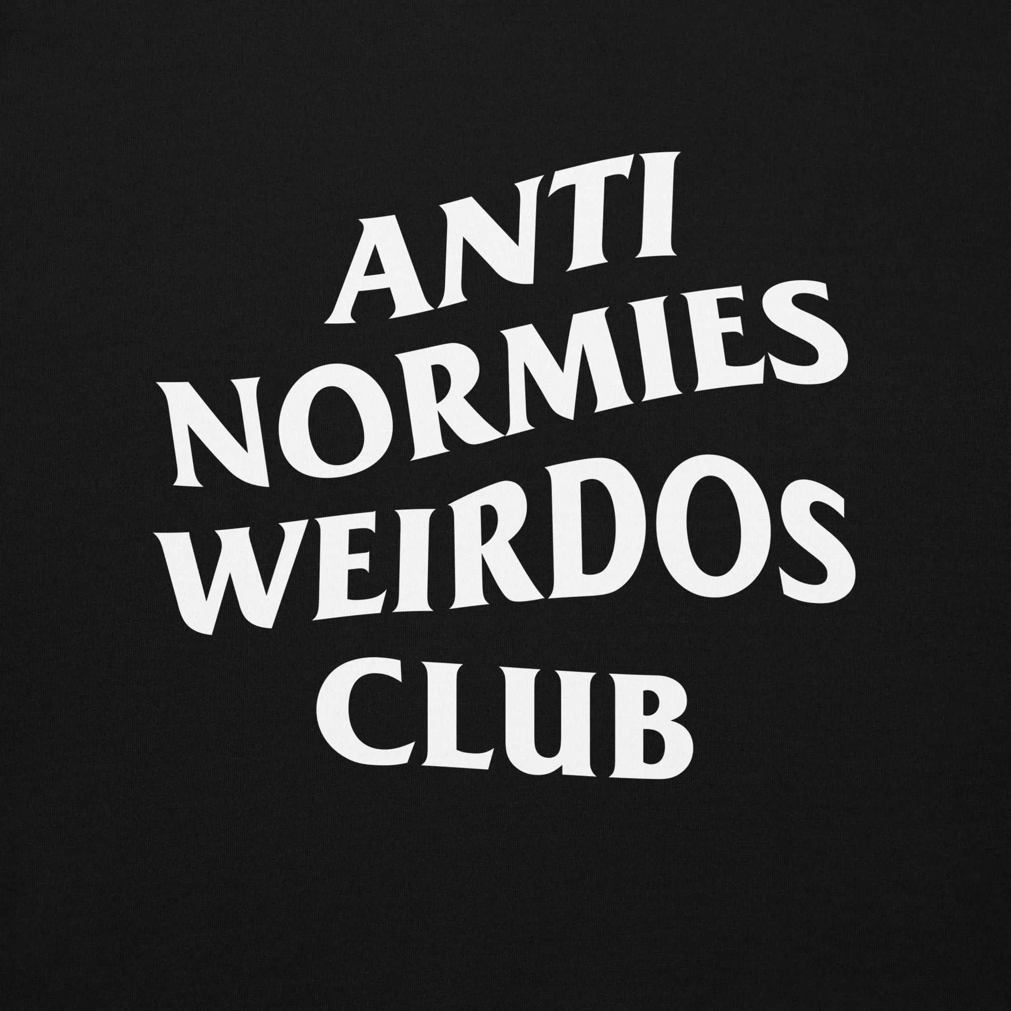 Anti Normies Weirdos Club Hoodie | Black