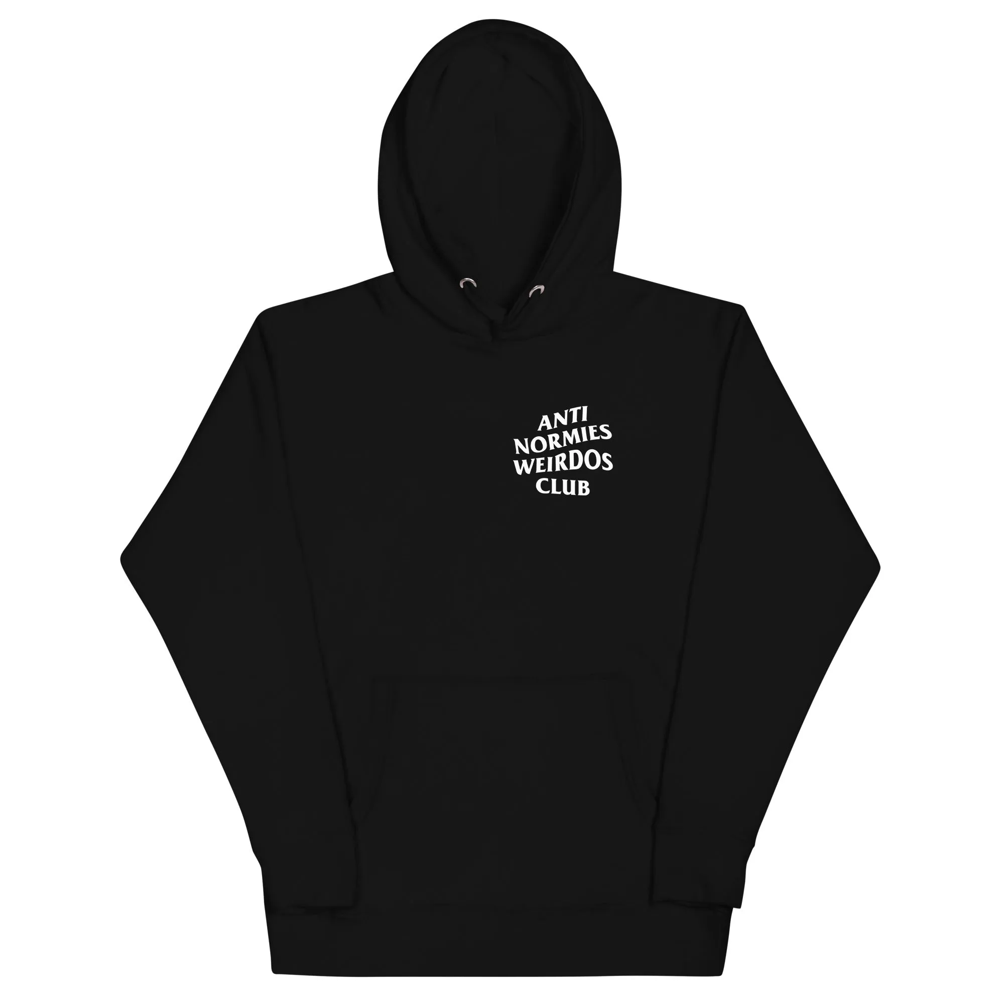 Anti Normies Weirdos Club Hoodie | Black