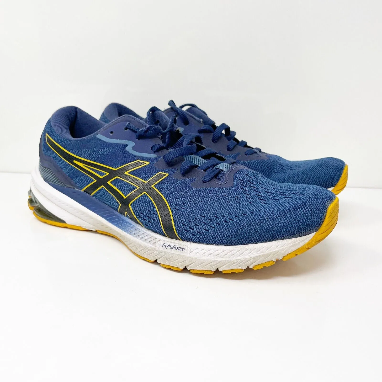 Asics Mens GT 1000 11 1011B354 Blue Running Shoes Sneakers Size 10.5