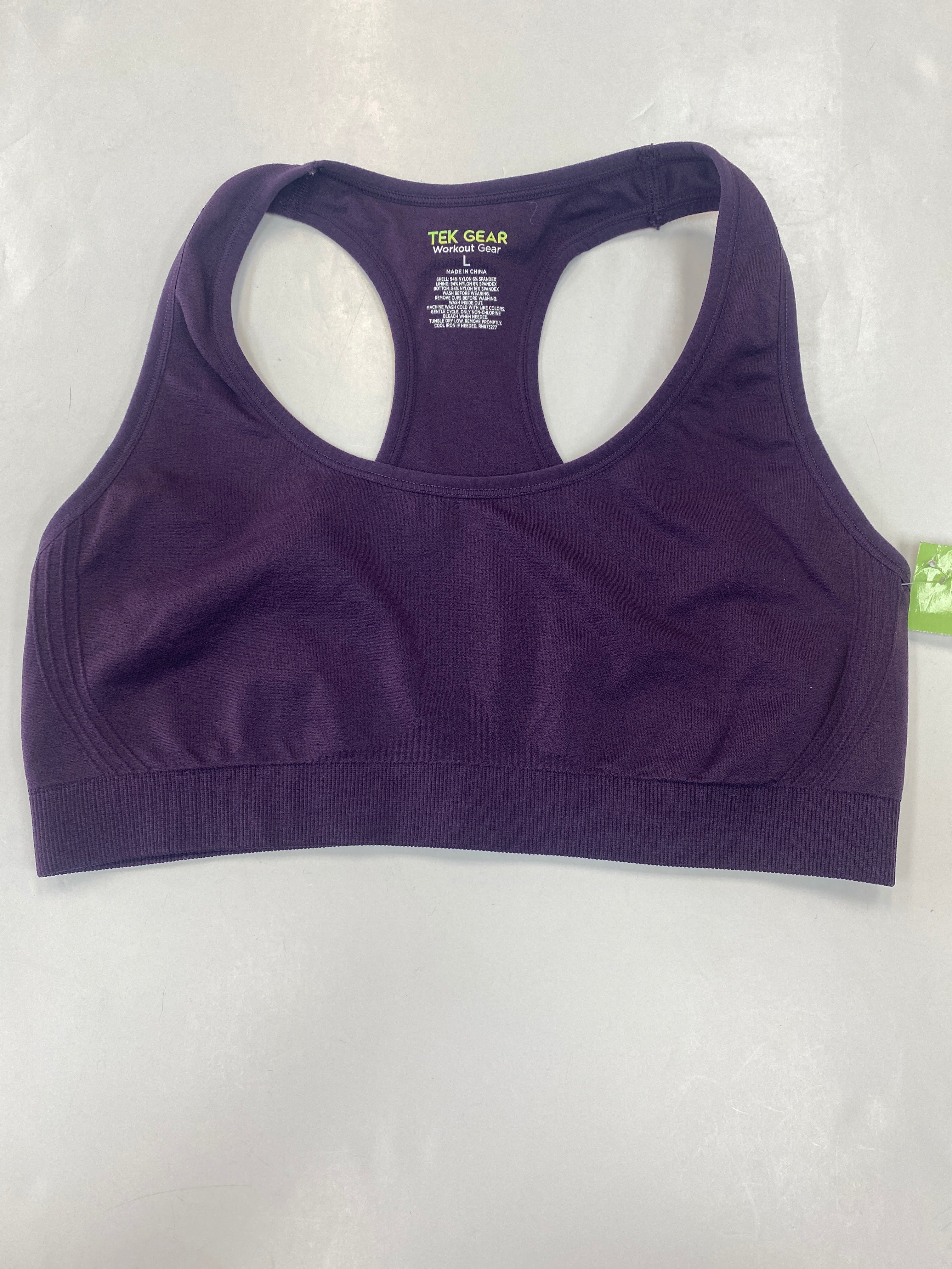 Athletic Bra By Tek Gear  Size: L