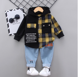 Baby Boys Clothes Sets Autumn Spring Infant Tracksuits Toddler Cotton denim set Outfits for Newborn Boys Clothes Suits X2196348