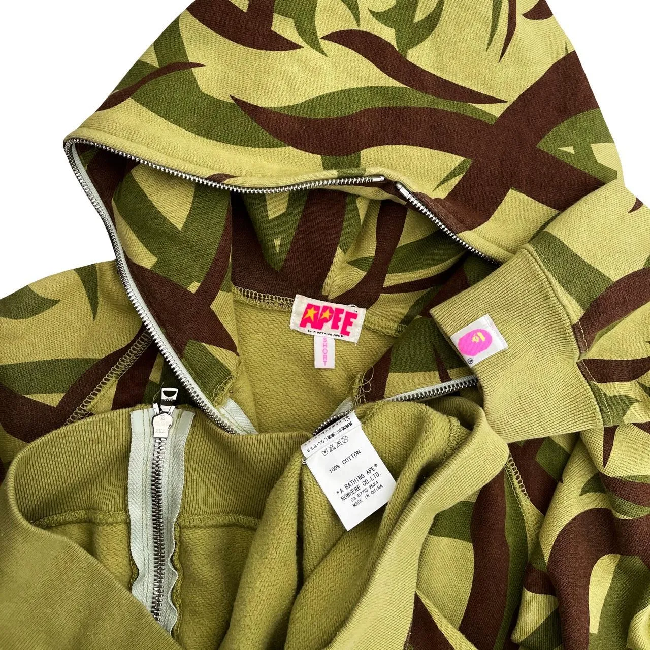 Bape Tribal Camo Full Zip Hoodie