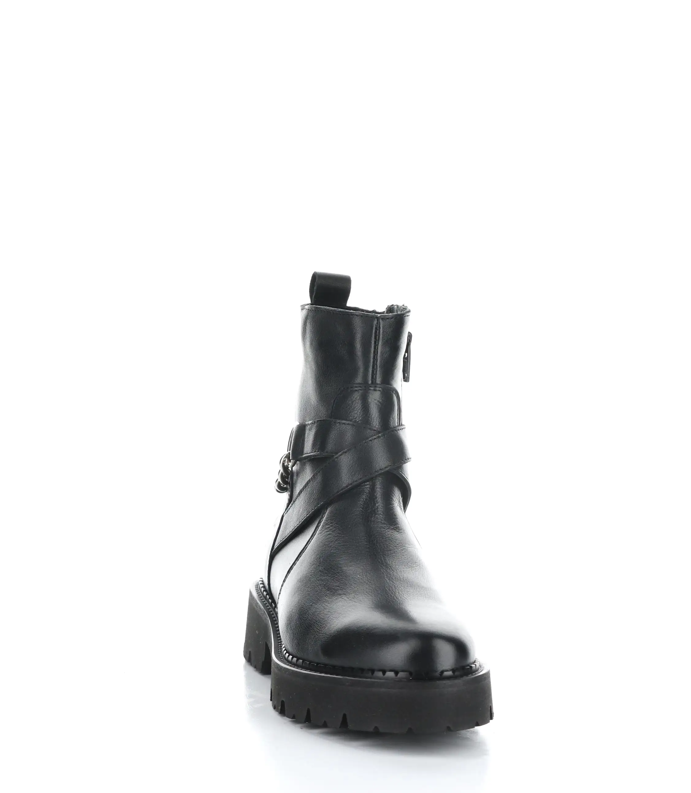 BEADS BLACK Round Toe Boots