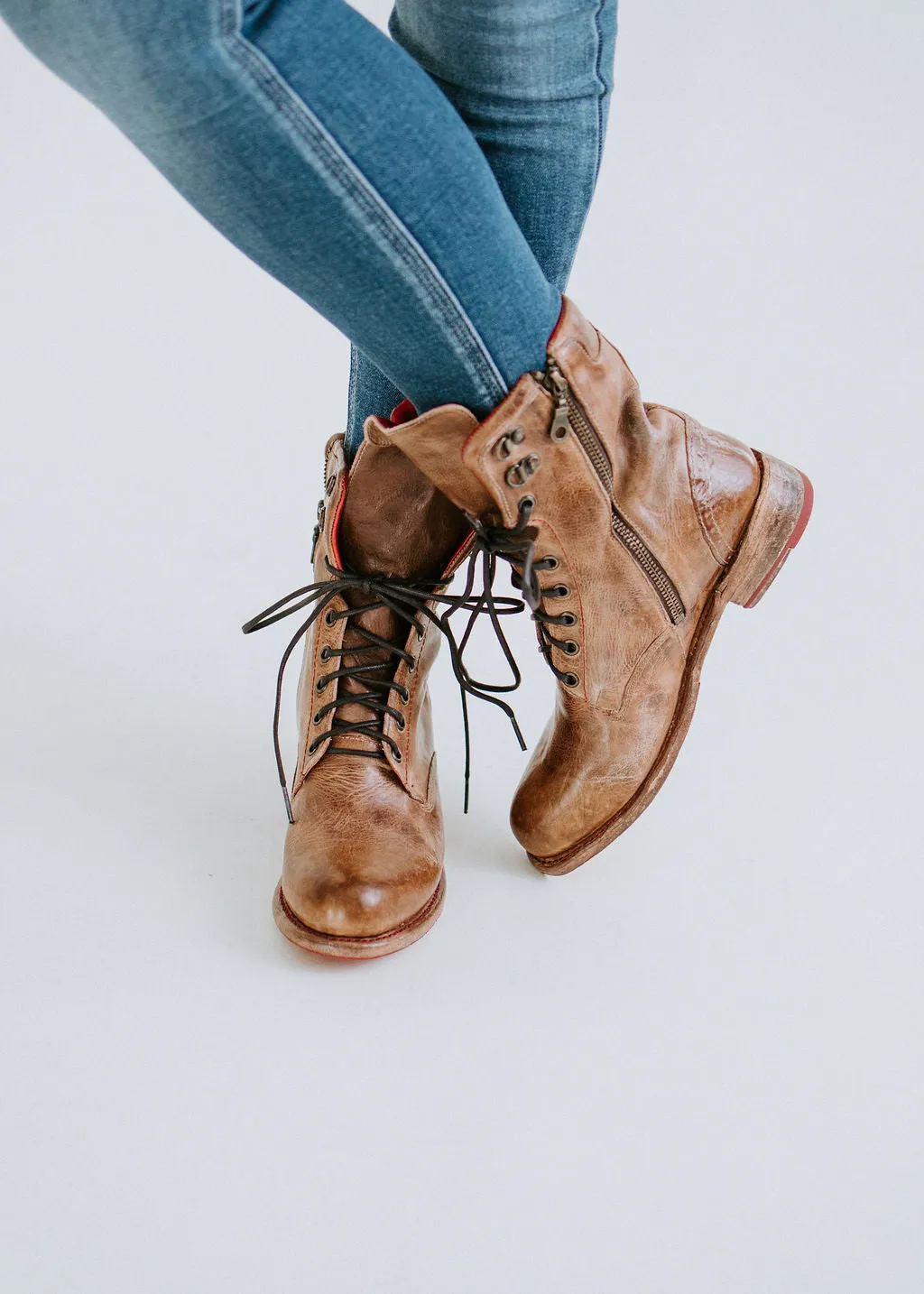 Bed Stu Anne Leather Lace Up Boot - ONLINE ONLY FINAL SALE