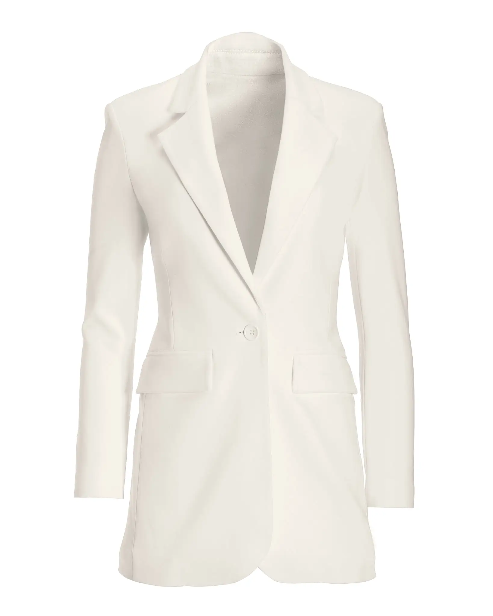 Beyond Travel Classic Boyfriend Blazer Jacket Ivory Coast