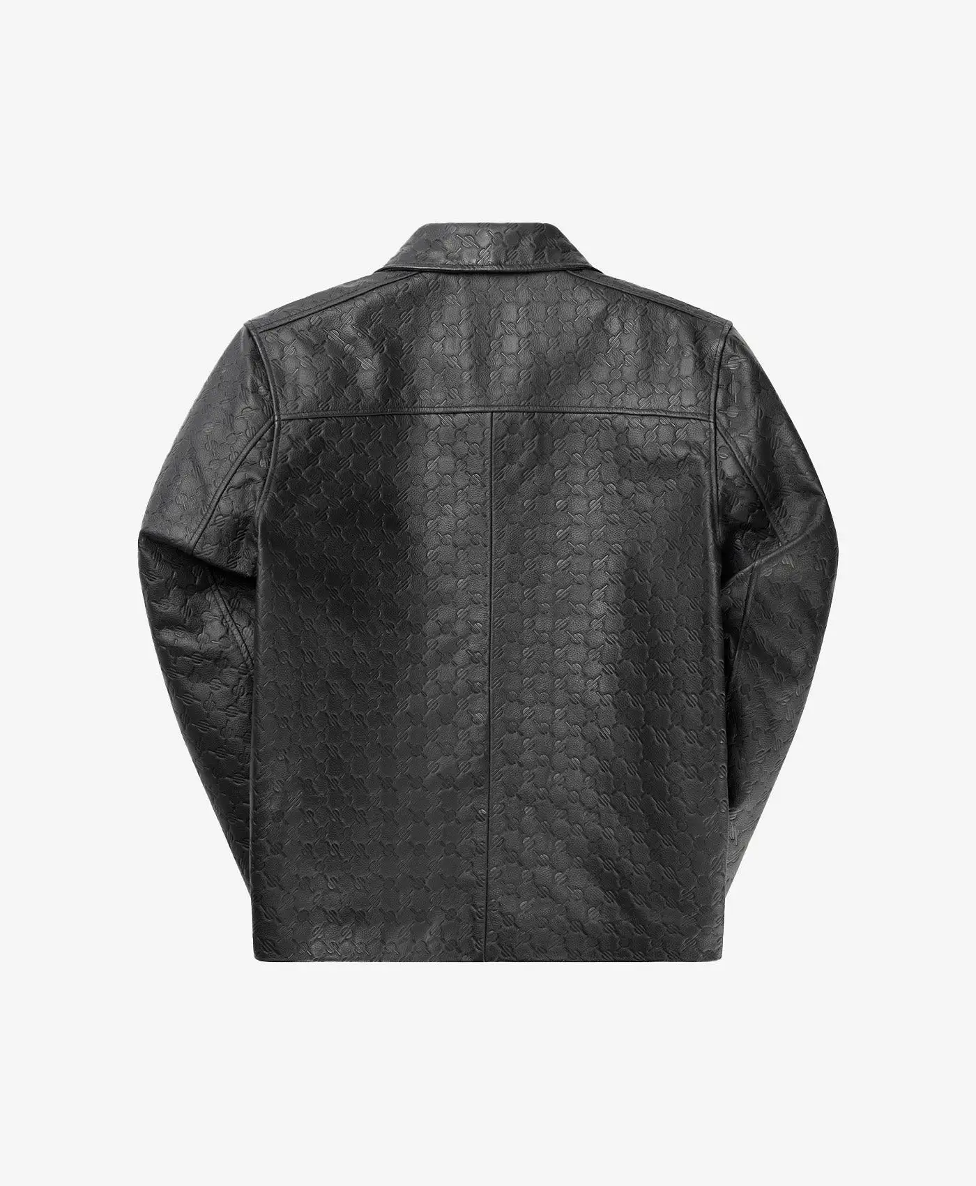 Black Silence Monogram Leather Jacket