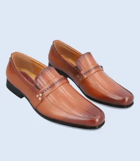 BM5083-BROWN-Men Formal Slip-on's