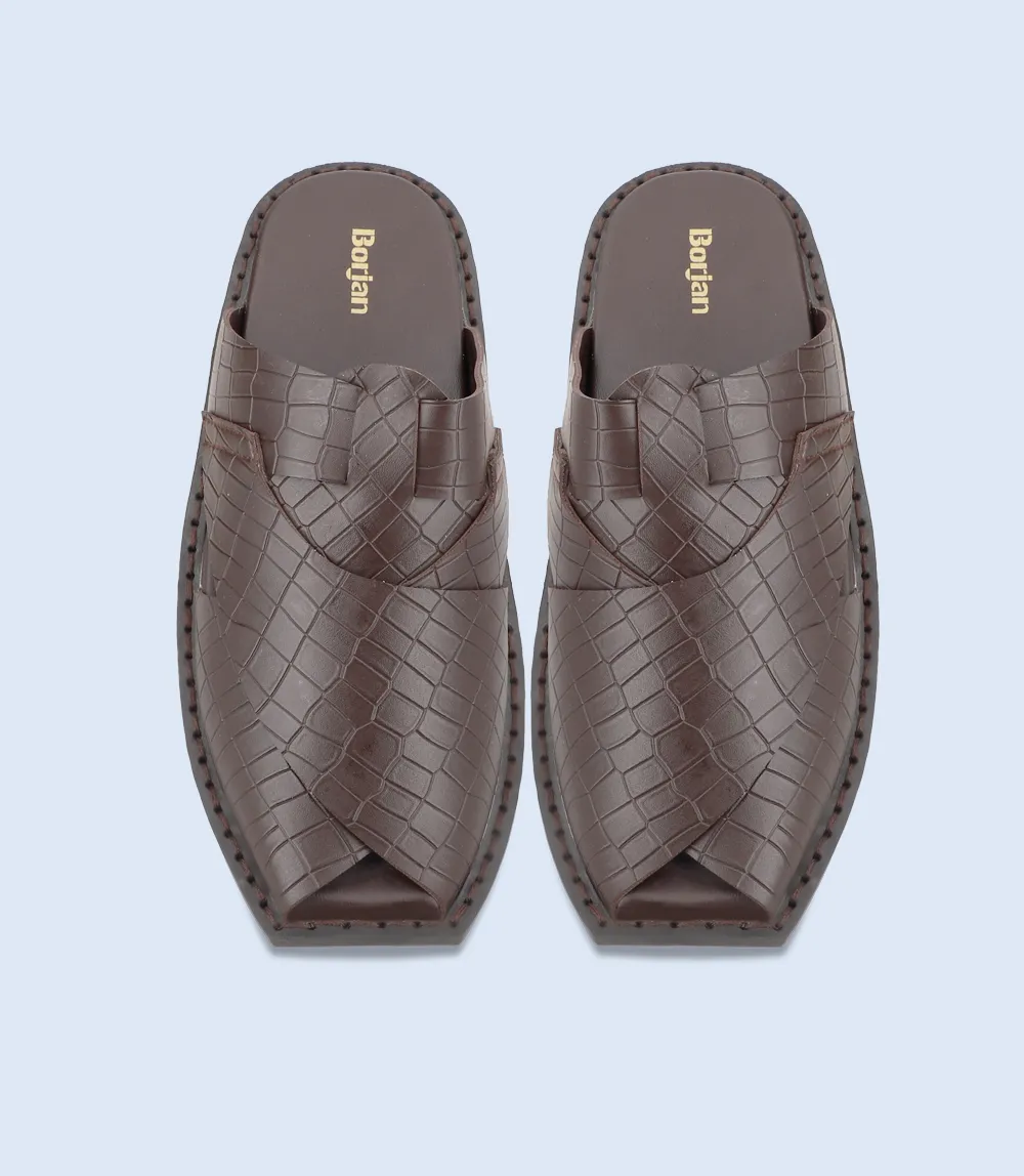 BM5618-BROWN-Men Peshawari's