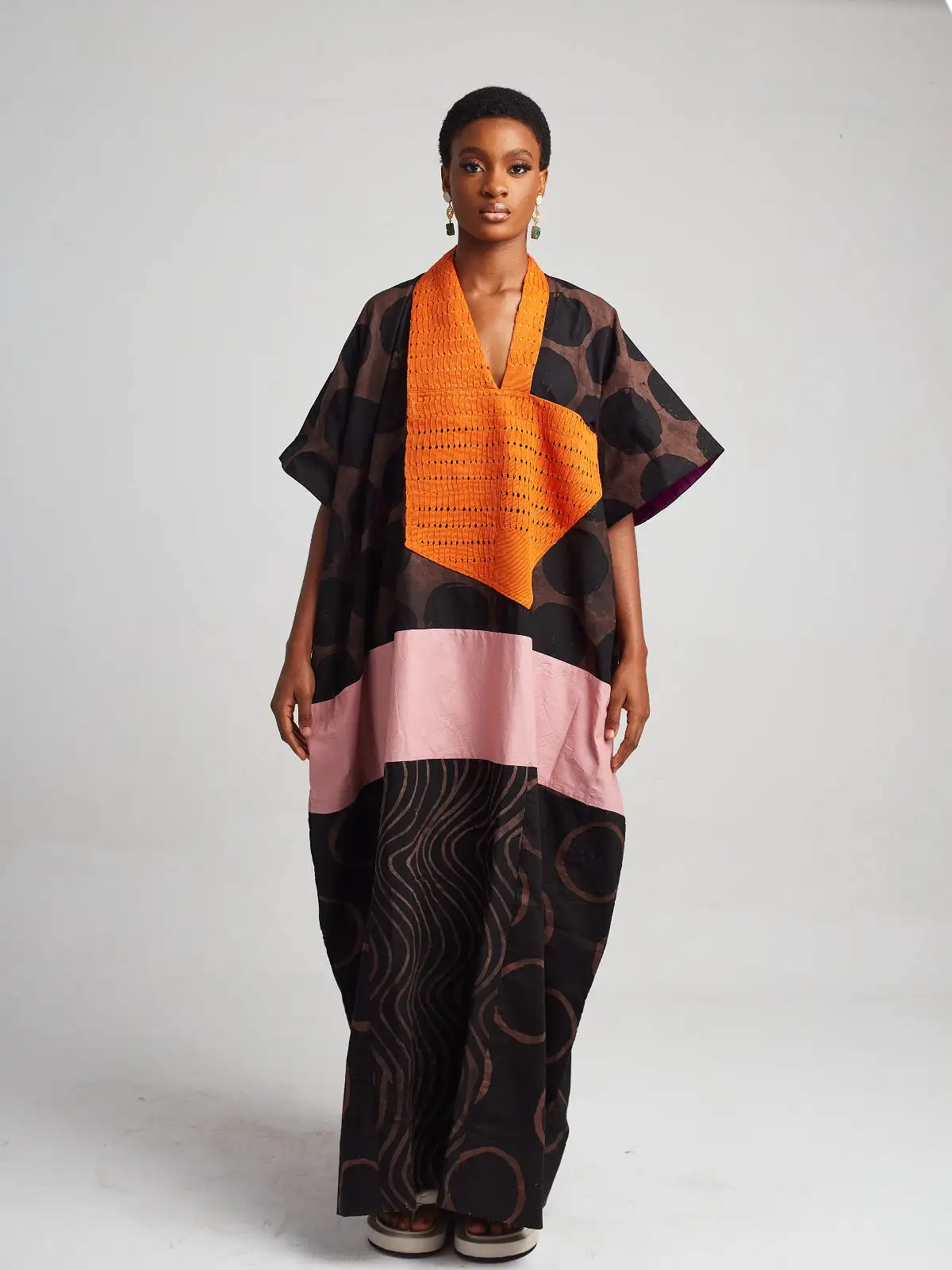 Brown & Black Accra Dress