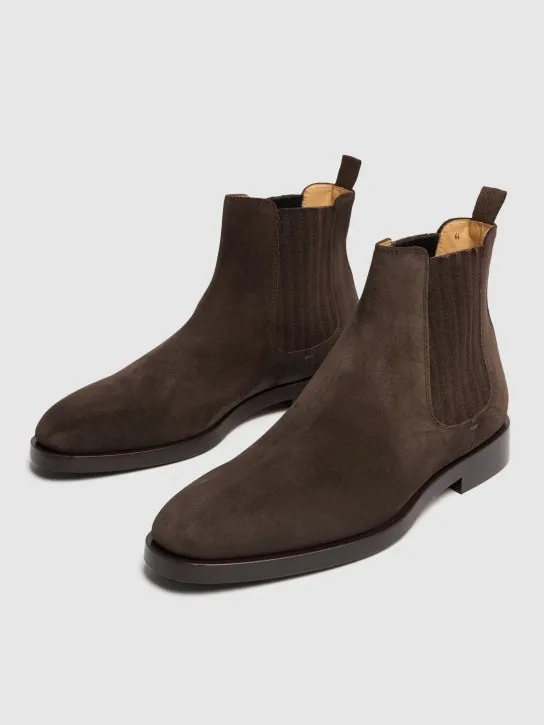 Brunello Cucinelli   Suede Chelsea boots 