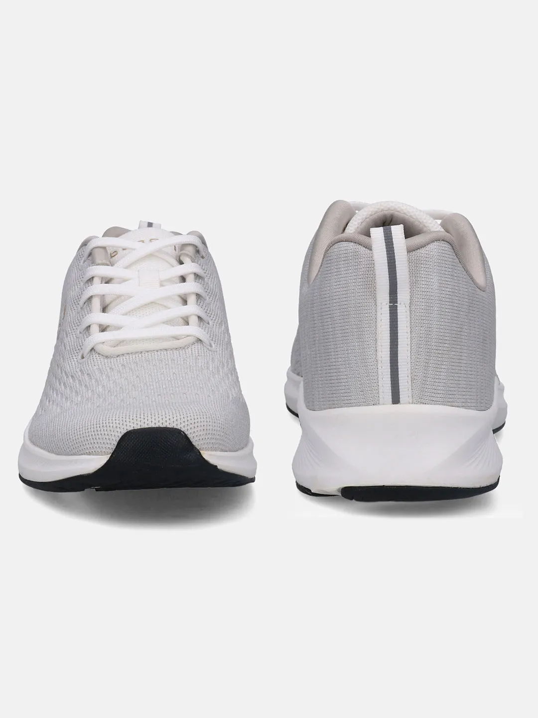 bugatti White & Grey Athleisure Sneakers