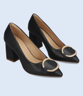 BW8614-BLACK-Women Casual Court Shoes