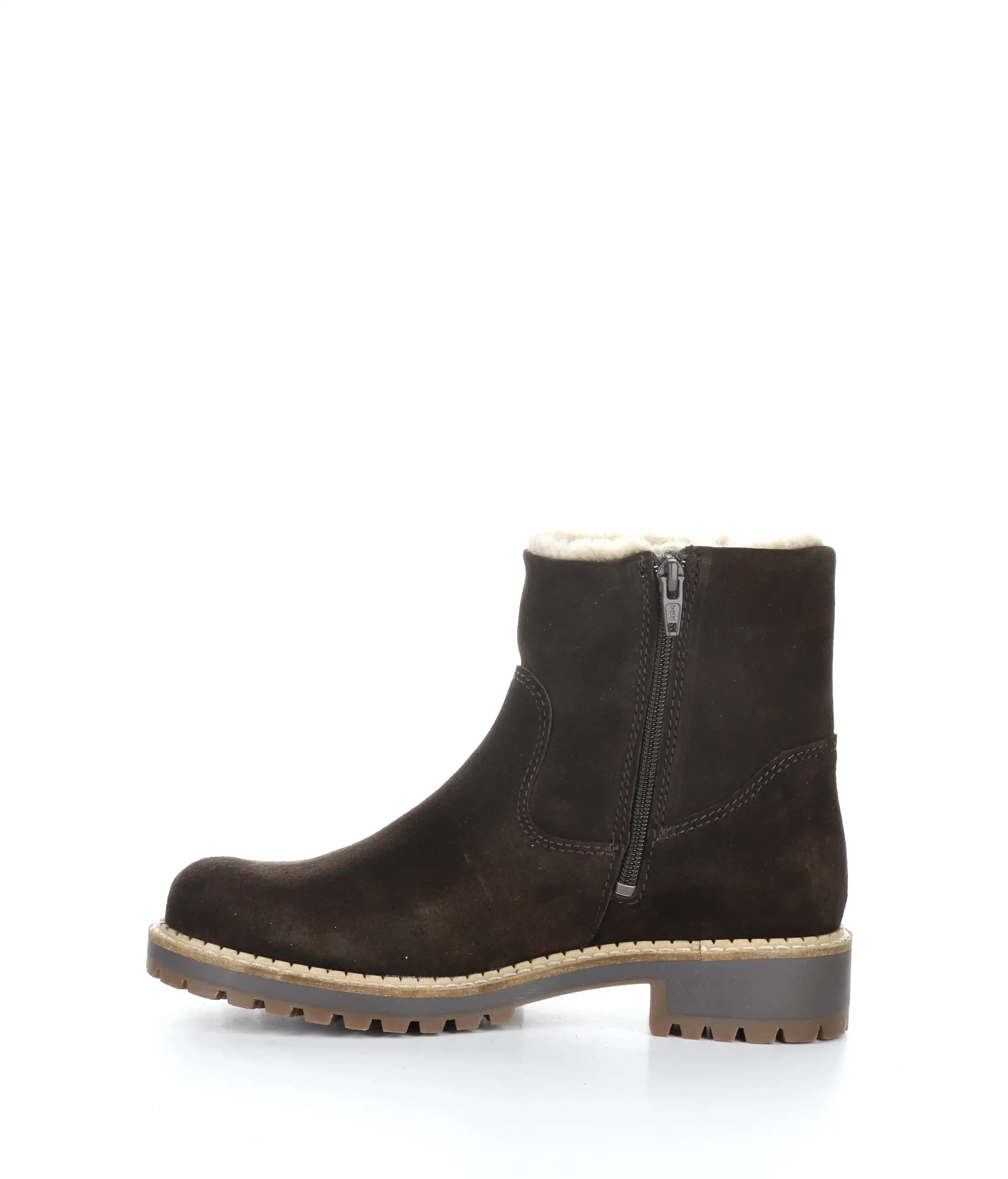 CALIB COFFEE Round Toe Boots