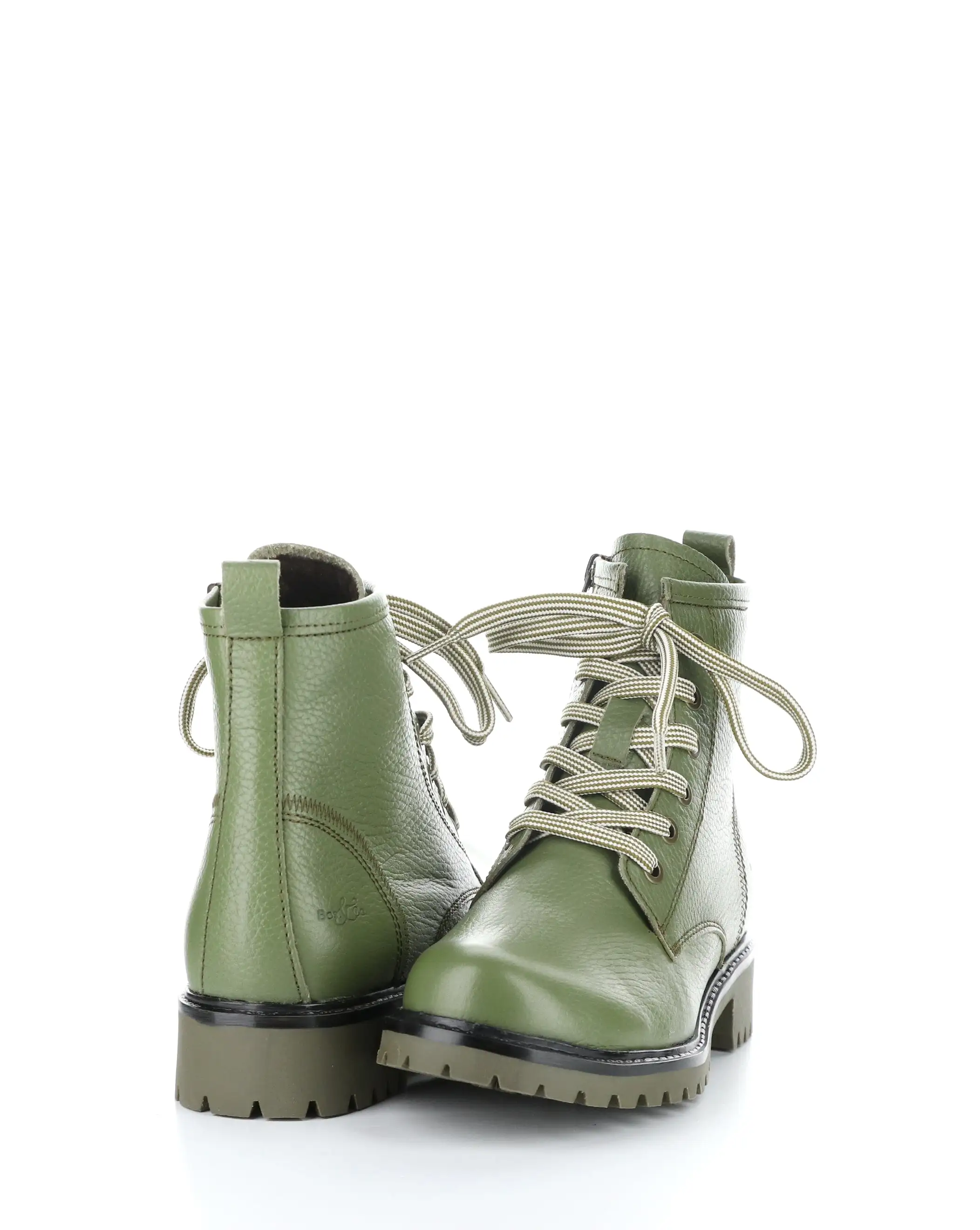 CARINAS OLIVE Round Toe Boots