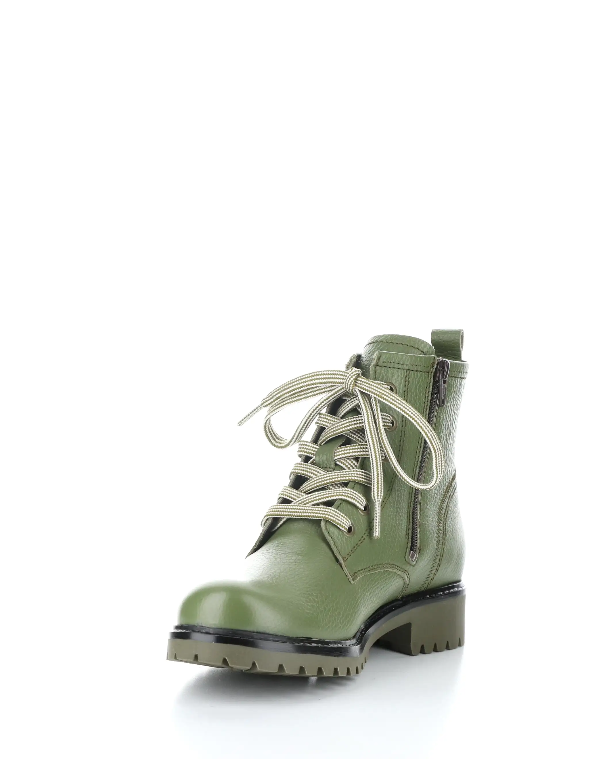 CARINAS OLIVE Round Toe Boots