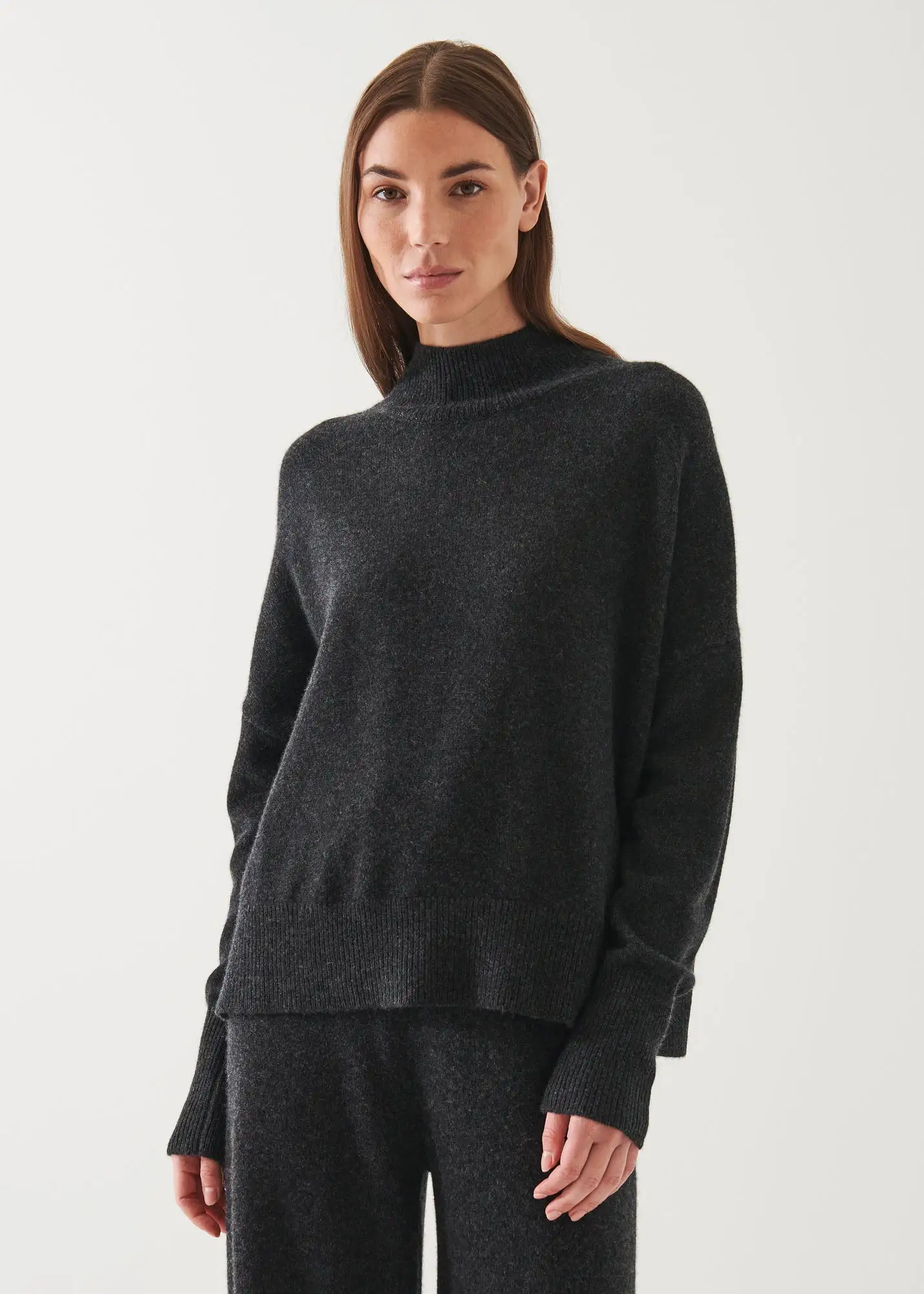 CASHMERE MOCK NECK