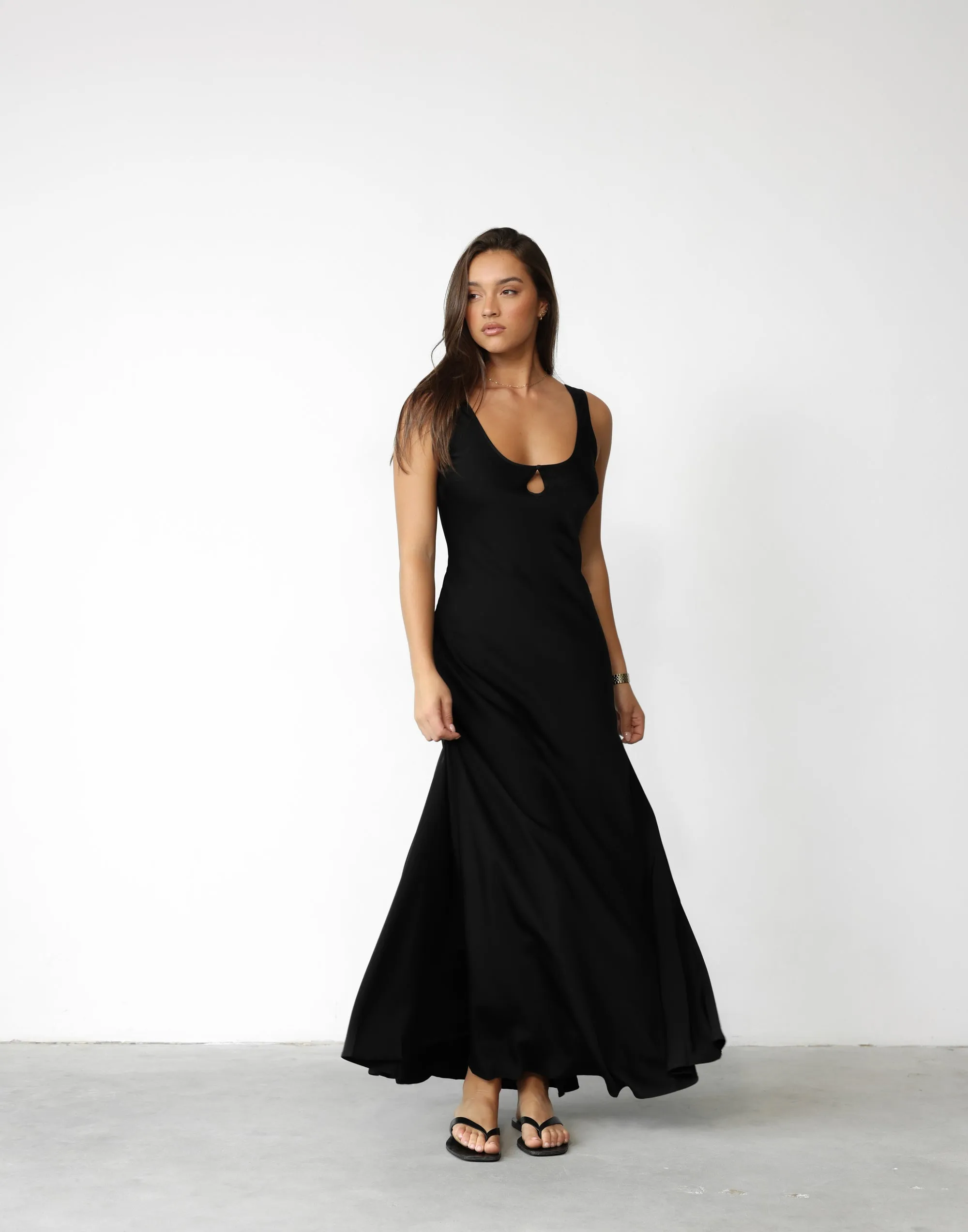 Charlotte Maxi Dress (Black)