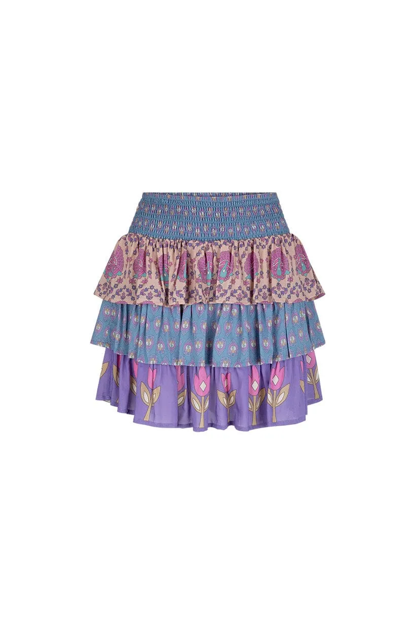 Chteau Ruffle Skirt | Lavender