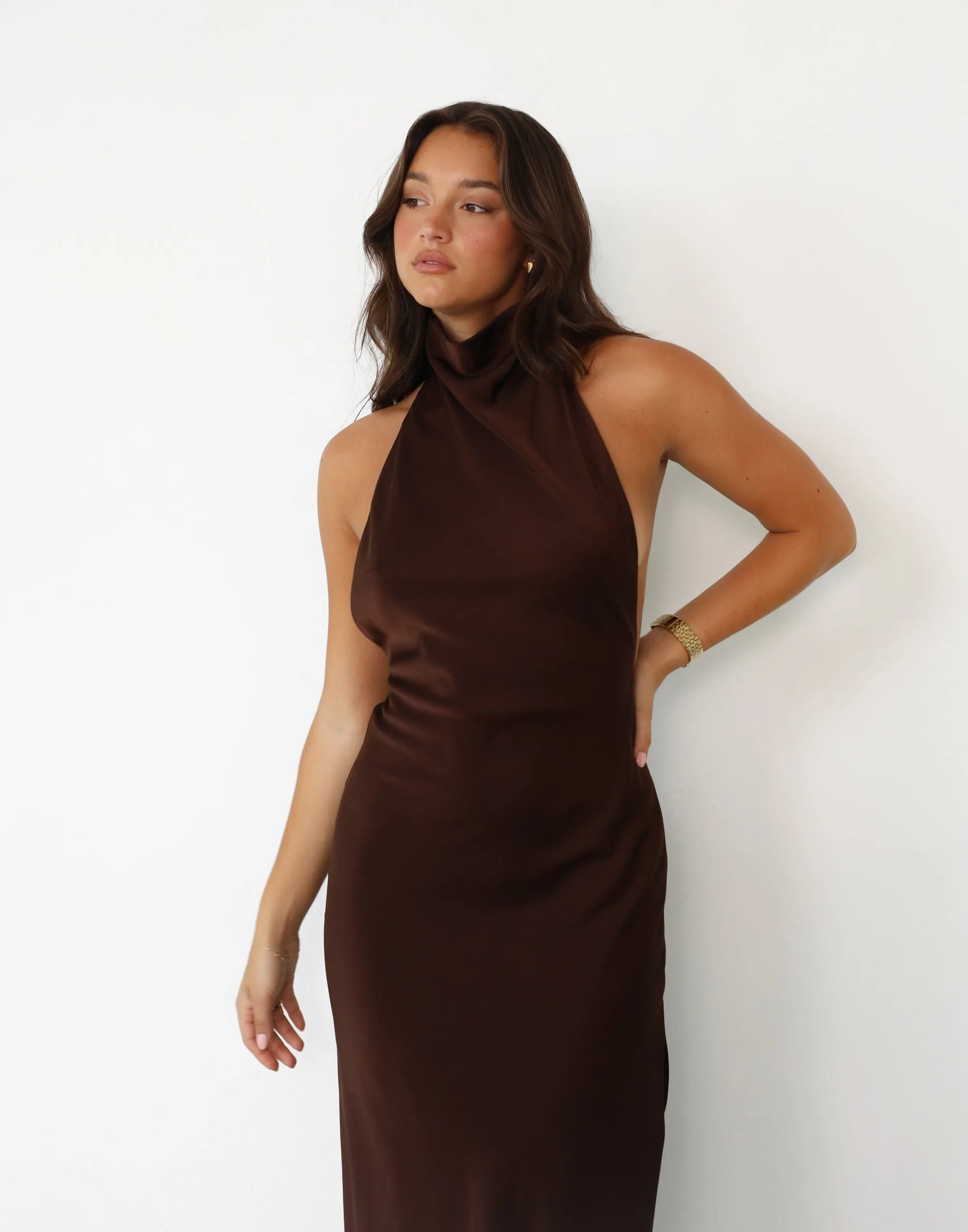 Clara Maxi Dress (Cocoa)