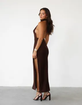 Clara Maxi Dress (Cocoa)