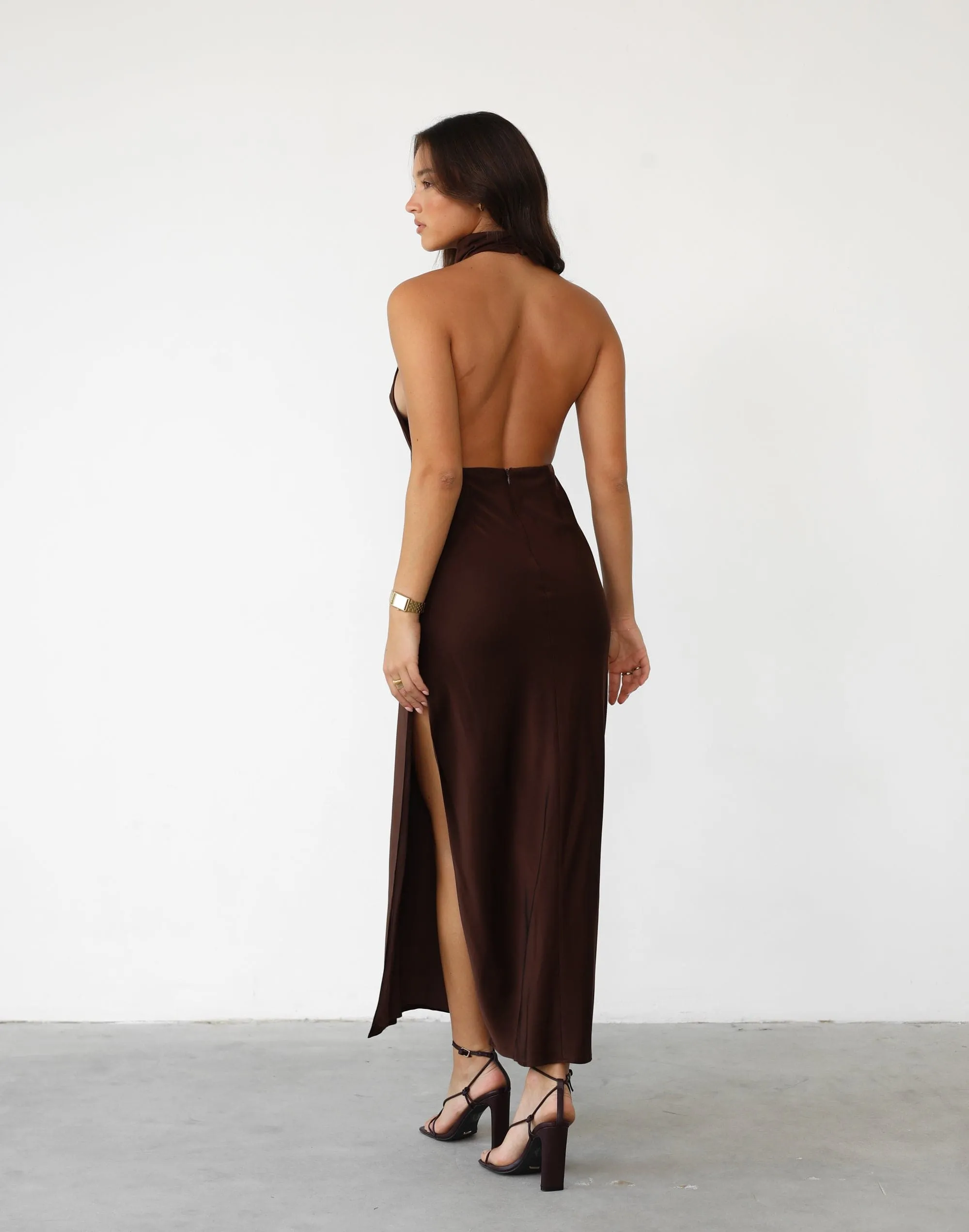 Clara Maxi Dress (Cocoa)