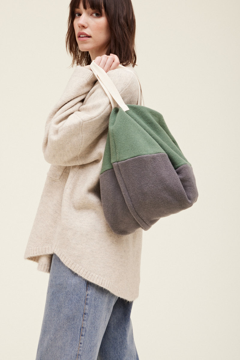 Color Block Sphere Bag