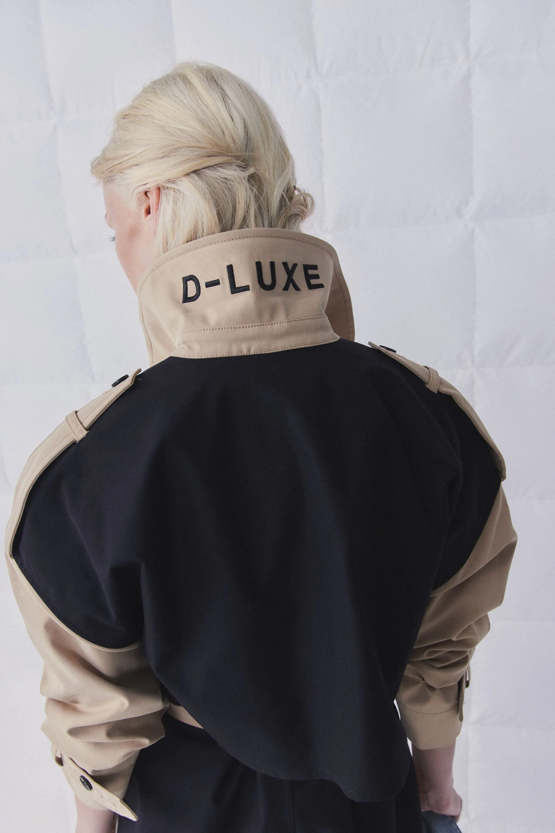 D-Luxe Contrast Trench Coat