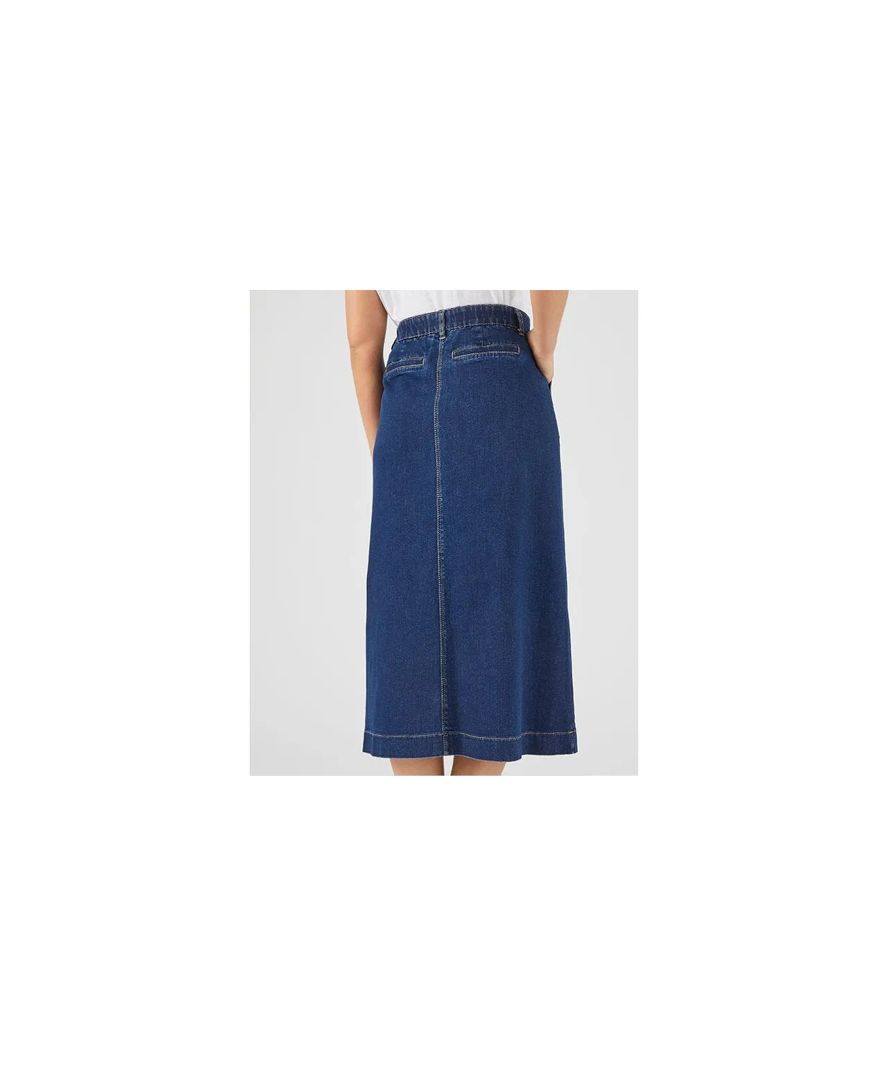 Denim Midi Skirt