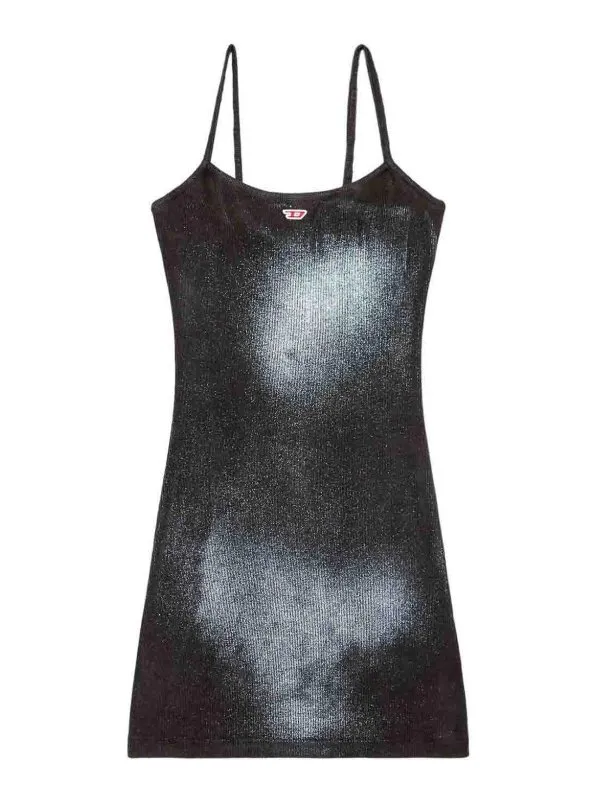 Diesel `D-Hopy-N2` Faded Metallic Mini Dress