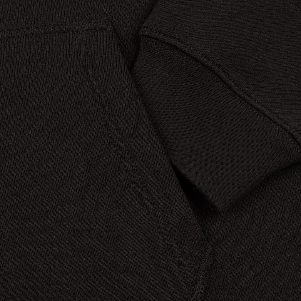 Dime MTL Cursive Small Logo Zip Hoodie Black