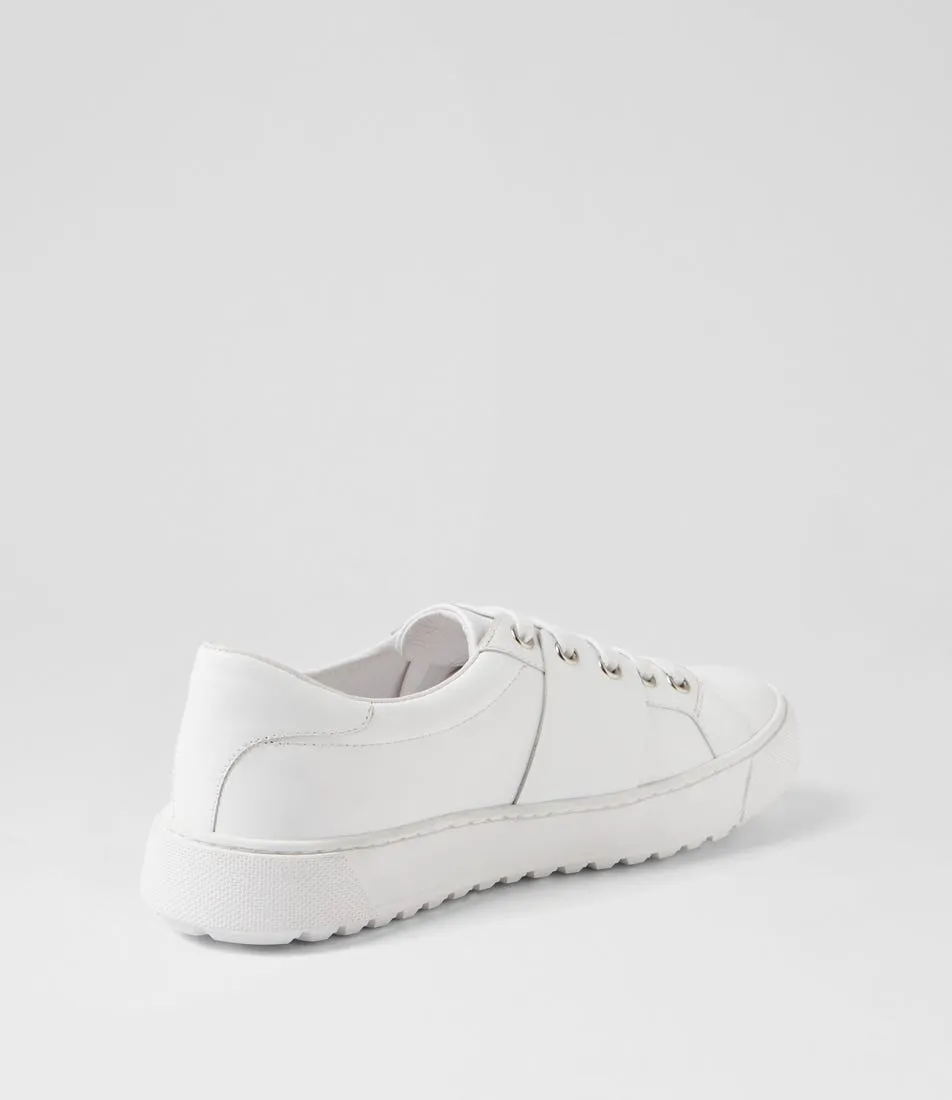 DJANGO & JULIETTE Tamir White Leather Sneakers