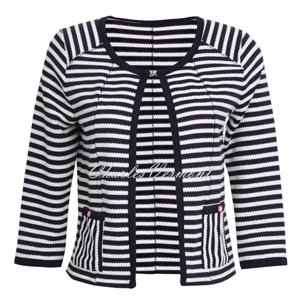 Dolcezza Striped Cover Up Jacket - Style 23106