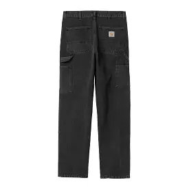 DOUBLE KNEE PANT BLACK STONE WASHED