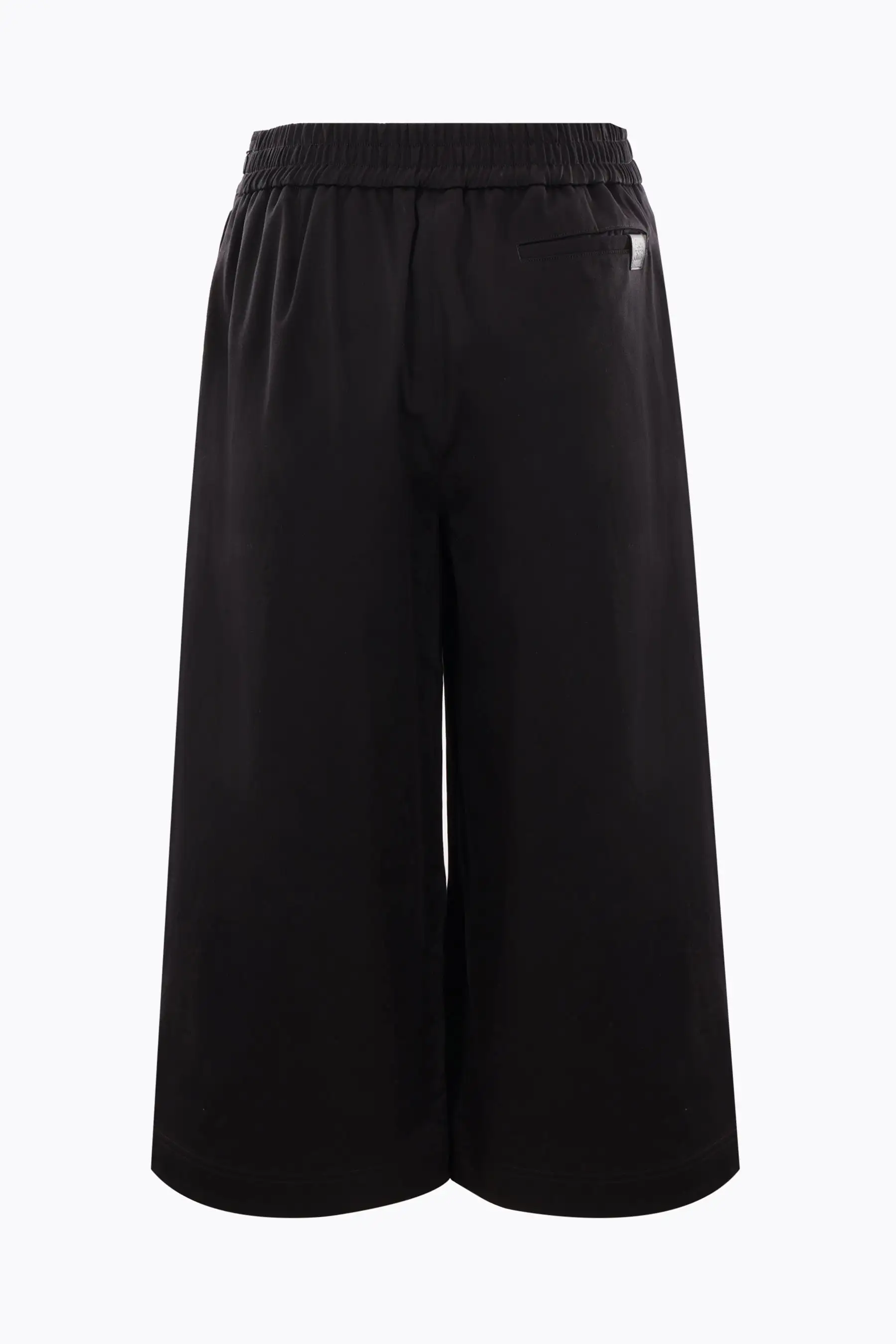 drill cropped wrap pants