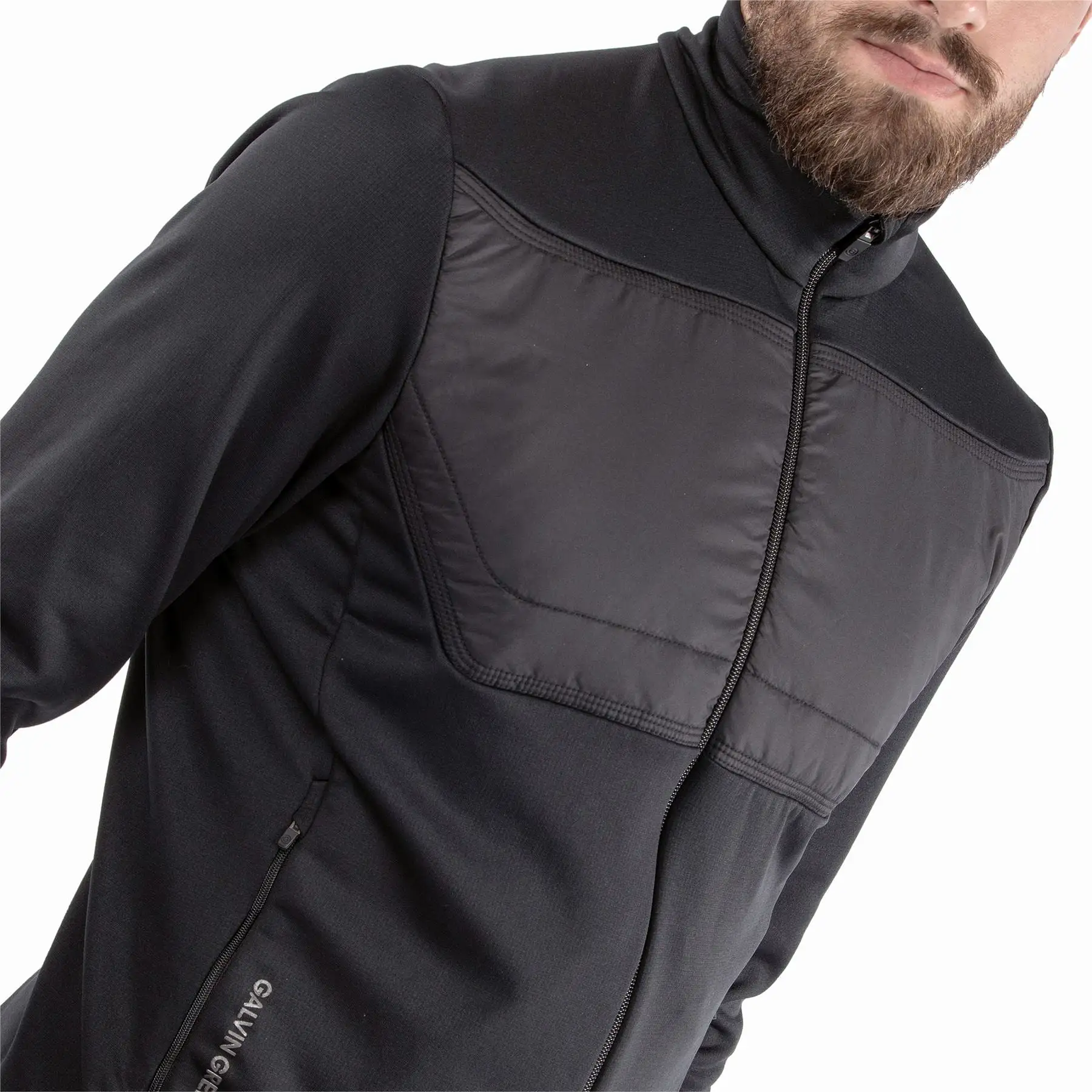 Dylan Insula Full Zip Hybrid Jacket Black - SS24