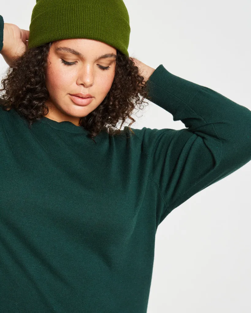 Eco Everyday Sweater Dress - Heather Forest