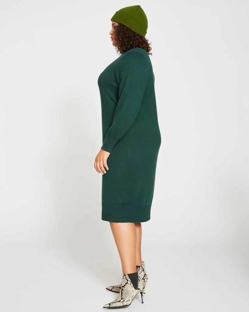 Eco Everyday Sweater Dress - Heather Forest