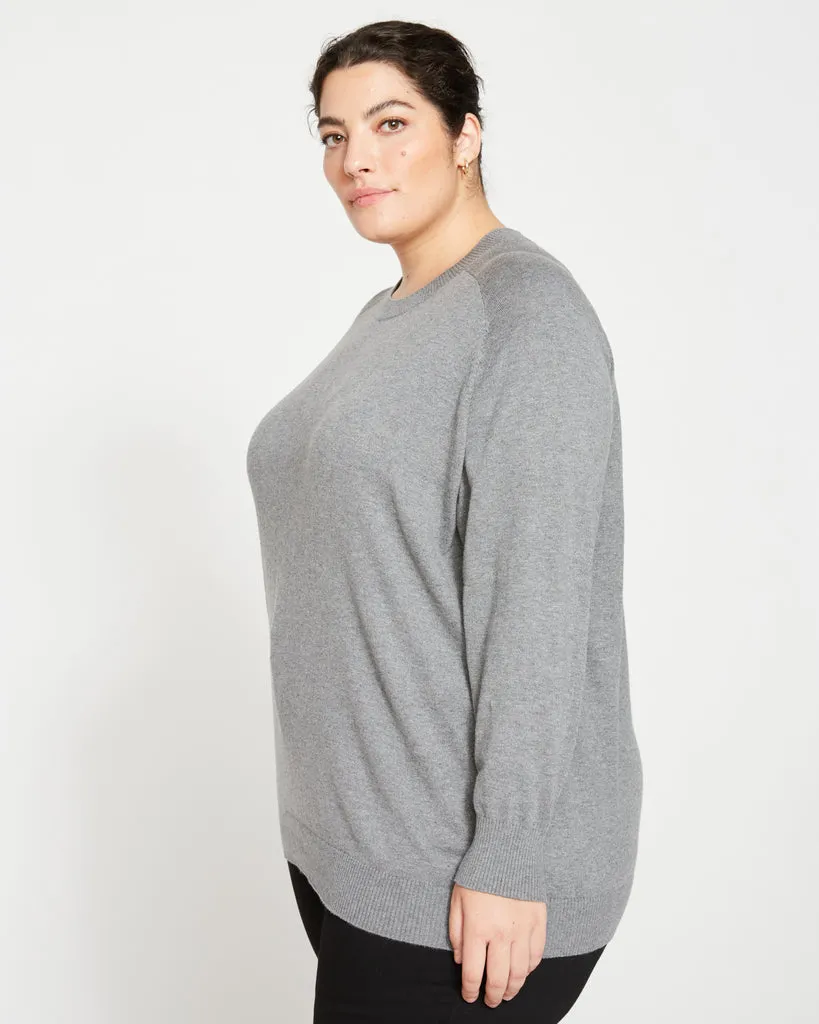 Eco Relaxed Core Sweater - Heather Slate