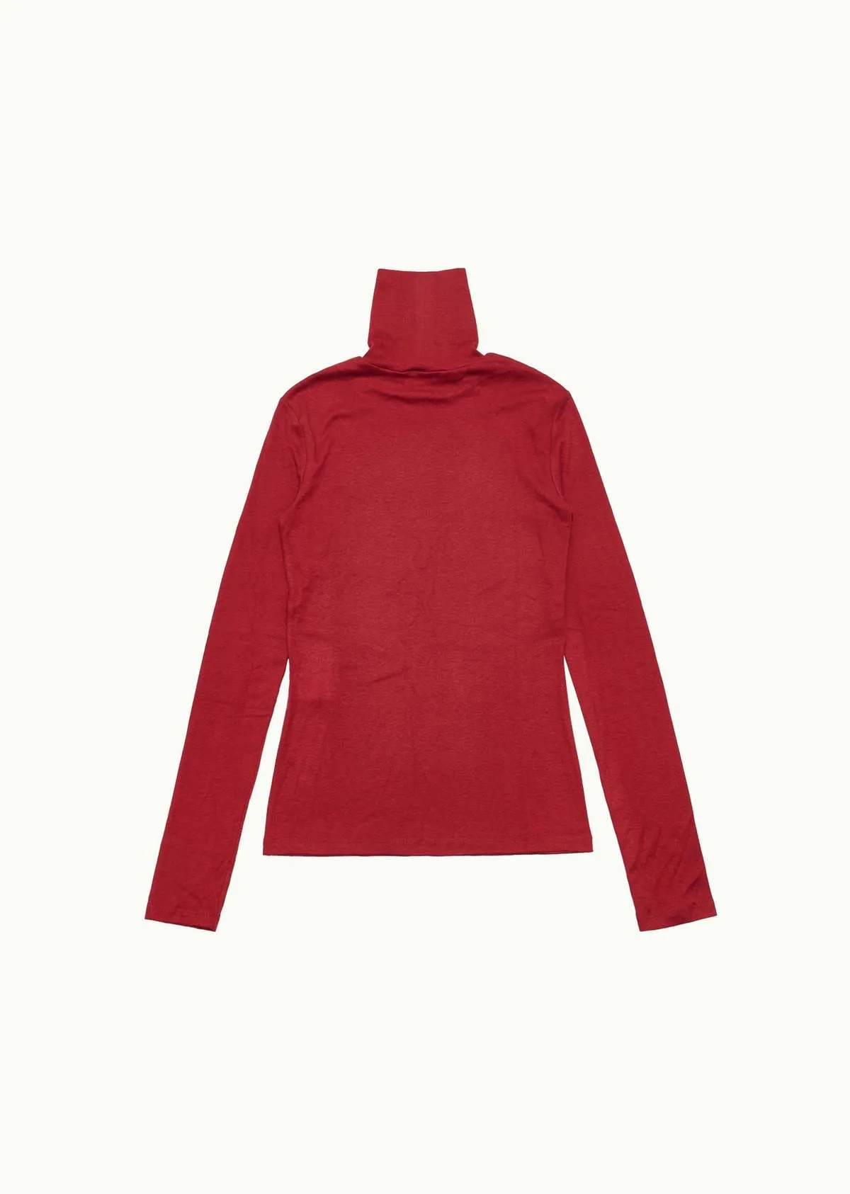 Fitted Turtleneck - Red