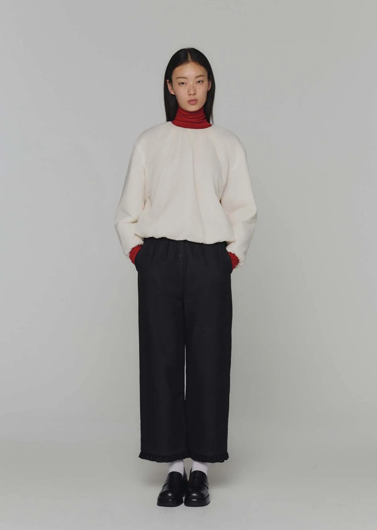 Fitted Turtleneck - Red