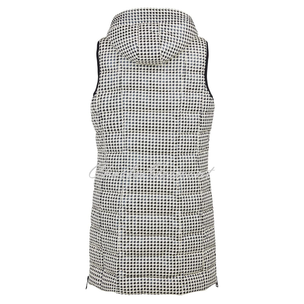 Frandsen Houndstooth Gilet - 517-621-12 (Black / Cream)