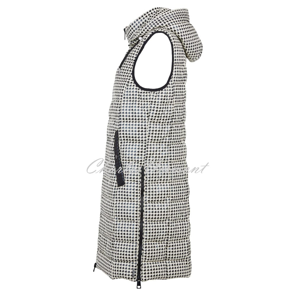 Frandsen Houndstooth Gilet - 517-621-12 (Black / Cream)