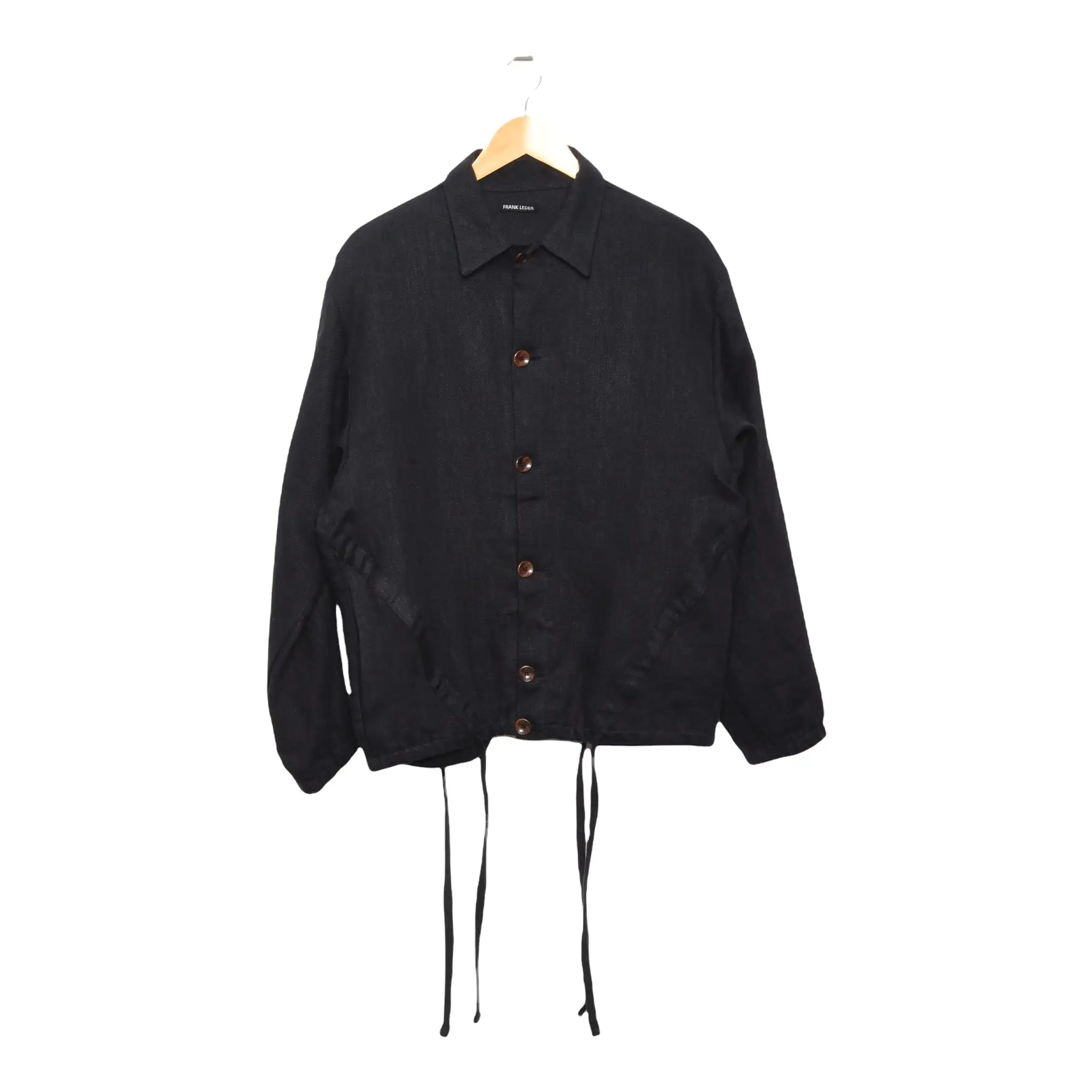 Frank Leder Washed Linen Jacket black