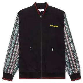 FUCKING AWESOME PATTERN SLEEVE TRACK JACKET - BLACK BENGAL STRIPE