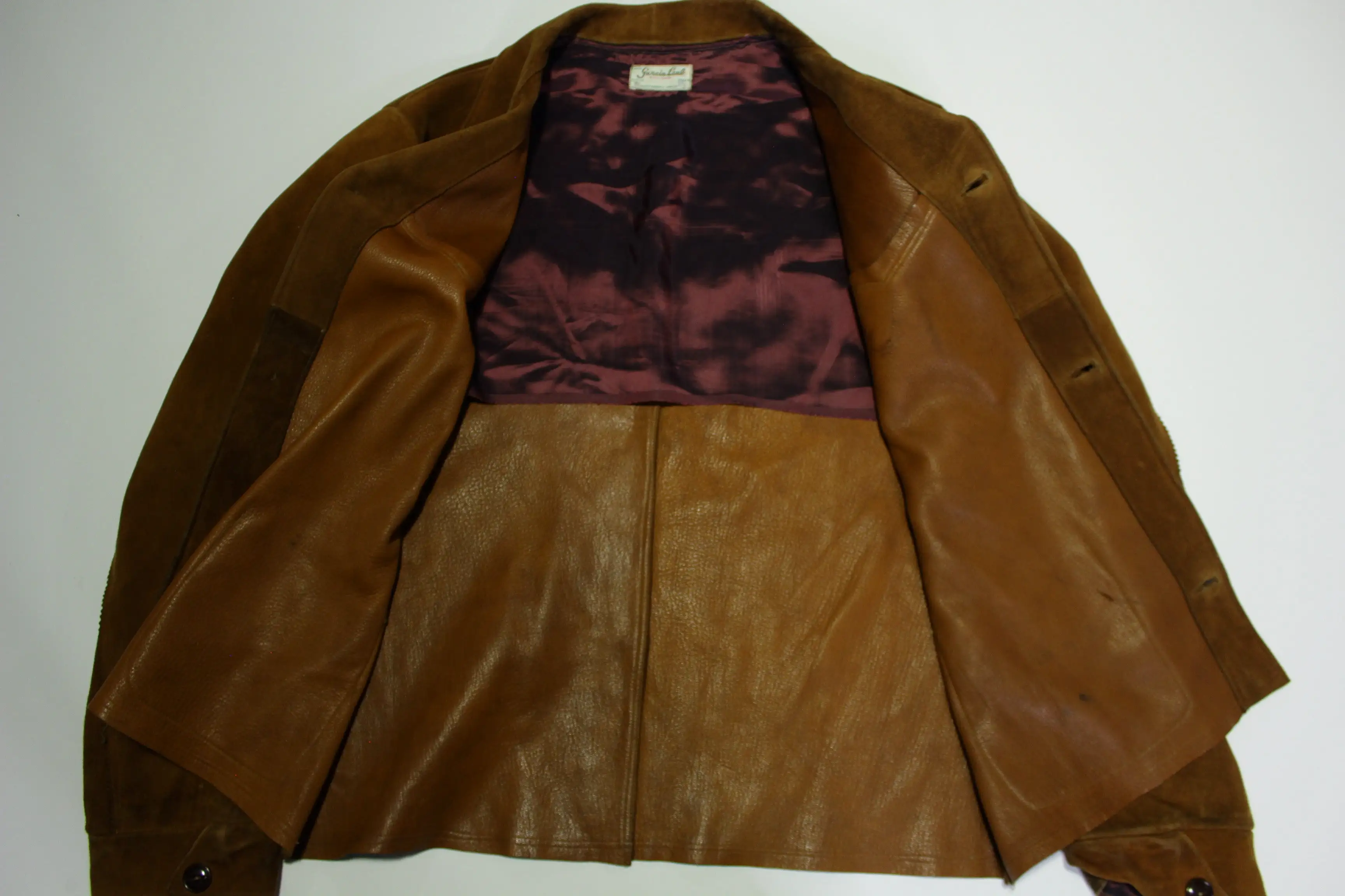 Garcia Leal Calidad Vintage 50's Stitched Monterrey Mexico Suede Leather Jacket